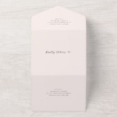 Invitation Tout En Un Modern Earthy Neutral Photo Wedding (Dehors)