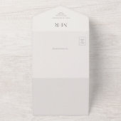 Invitation Tout En Un Modern Minimal Intimate Wedding (Dehors)