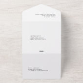 Invitation Tout En Un Modern Typography and Handwritting Photo Wedding (Dehors)