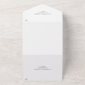 Invitation Tout En Un Modern Wedding Photo QR Code  All In One Invitatio (Dehors)