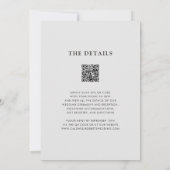 Invitation Tout en Un Moderne Boho Mudcloth Monogramme Mariag (Dos)