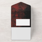 Invitation Tout En Un Moderne Passionate Red 'n Black Mariage Design (Dehors)