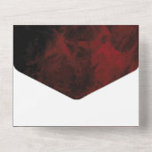 Invitation Tout En Un Moderne Passionate Red 'n Black Mariage Design (Verso)
