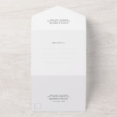 Invitation Tout En Un Moderne Simple Bold Mariage photo romantique (Dehors)