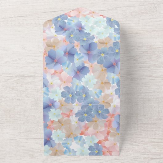 Invitation Tout En Un Mon coeur est, et sera toujours, le tien. (Dehors)