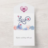 Invitation Tout En Un Mon coeur est, et sera toujours, le tien. (À l'intérieur)