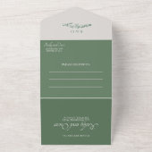 Invitation Tout En Un Montagne de Sage Green (Dehors)
