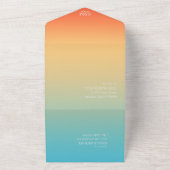 Invitation Tout En Un Mood Gradient Mariage Ciel tropical ID741 (Dehors)