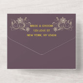 Invitation Tout En Un Mystique ・ Tous en un mariage Inviter (Verso)