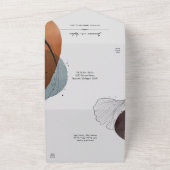 Invitation Tout En Un Nature Abstraite Florale (Dehors)