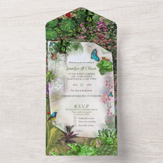 Invitation Tout En Un Nature intérieure et extérieure en fleurs (À l'intérieur)