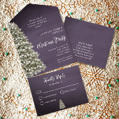 Invitation Tout En Un Noël Arbre Brown Marine Compagnie Fête