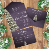 Invitation Tout En Un Noël Arbre Brown Marine Compagnie Fête