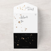 Invitation Tout En Un Noël étoilé Premium Multi Photo (Dehors)