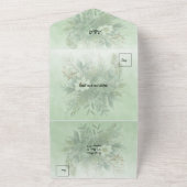 Invitation Tout En Un Noël Floral Mariage (Dehors)