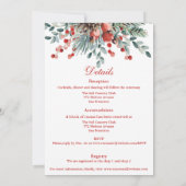 Invitation Tout en un, Noël ou mariage d'hiver (Dos)