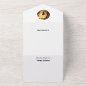 Invitation Tout En Un Noir et blanc avec Dernier or Disco Bachelorette (Dehors)