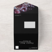 Invitation Tout En Un Noir et Violet Humeur (Dehors)