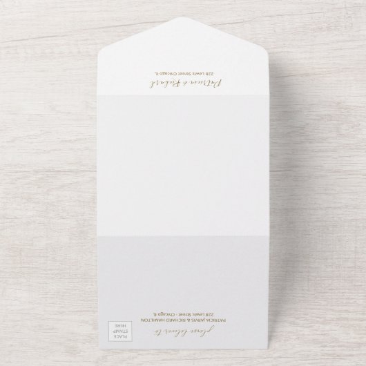 Invitation Tout En Un Notre Aventure Commence Le Mariage Tout En Un (Dehors)