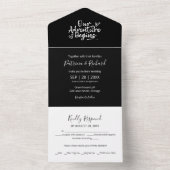 Invitation Tout En Un Notre Aventure Commence Le Mariage Tout En Un (À l'intérieur)