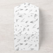 Invitation Tout En Un Nuage horizontal, gris (Dehors)