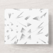 Invitation Tout En Un Nuage horizontal, gris (Verso)