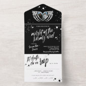 Invitation Tout En Un Nuit d'Halloween de la Mariage vivante (À l'intérieur)