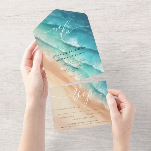 Invitation Tout En Un Ocean Beach Summer Special (Déchirure)