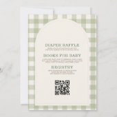 Invitation Tout en Un Oh Bébé Shower de Bébé Bois (Dos)