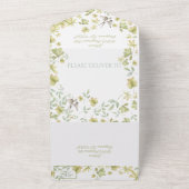 Invitation Tout En Un Oiseaux d'été (Dehors)