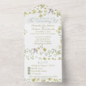 Invitation Tout En Un Oiseaux d'été (À l'intérieur)