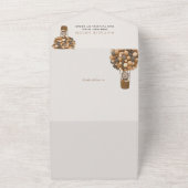 Invitation Tout En Un Ours, Ballons Brown, Ballons à air chaud, Baby sho (Dehors)