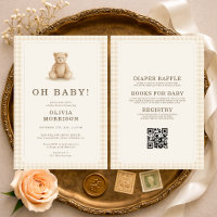 Tout en Un Ours en Vichy Fête Bébé Oh Bébé