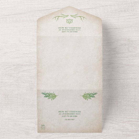 Invitation Tout En Un Pagan Handfasting Mariage (Dehors)