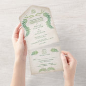 Invitation Tout En Un Pagan Handfasting Mariage (Déchirure)