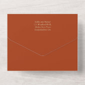 Invitation Tout En Un Palette de couleurs Cinnamon Sage Terracotta Maria (Verso)