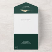 Invitation Tout En Un Pampas Eucalyptus Arch Emerald Green Wedding (Dehors)