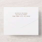 Invitation Tout En Un Pampas Grass Bohemian Boho Wedding RSVP (Verso)