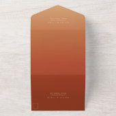 Invitation Tout En Un Pampas Grass brûlé Mariage orange (Dehors)