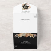 Invitation Tout En Un Pampas Grass Wreath séché Palm Mariage noir (Dehors)