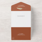 Invitation Tout En Un Pampas Rustique Eucalyptus Arch Terracotta Mariage (Dehors)