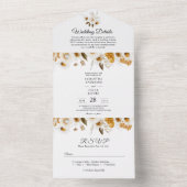 Invitation Tout En Un Panneau de bienvenue pour Baby Shower automnal à l (À l'intérieur)