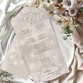 Invitation Tout En Un Parties scintillant Champagne Confetti Mariage élé