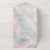 Invitation Tout En Un Pastel Abstrait Élégant Chic BAT MITZVAH PERSONNAL (Dehors)