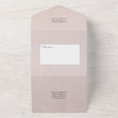 Invitation Tout En Un Pastel Blush Pink Dahlia Mariage Tout en un Invita (Dehors)