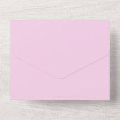 Invitation Tout En Un Pastel Purple Fleur sauvage Mariage botanique (Verso)