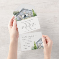 Pastel Rustic Dusky Barnyard Farm Mariage à thème