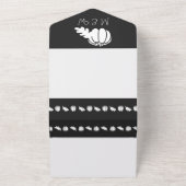 Invitation Tout En Un Patch citrouille en noir (Dehors)