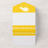 Invitation Tout En Un Patch de citrouilles en jaune (Dehors)
