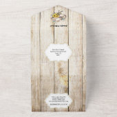 Invitation Tout En Un Pays rustique western aquarelle cheval tournesol (Dehors)